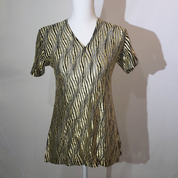 NWT Volcano from Paris France stretchy mesh shirt - Picture 2 of 5